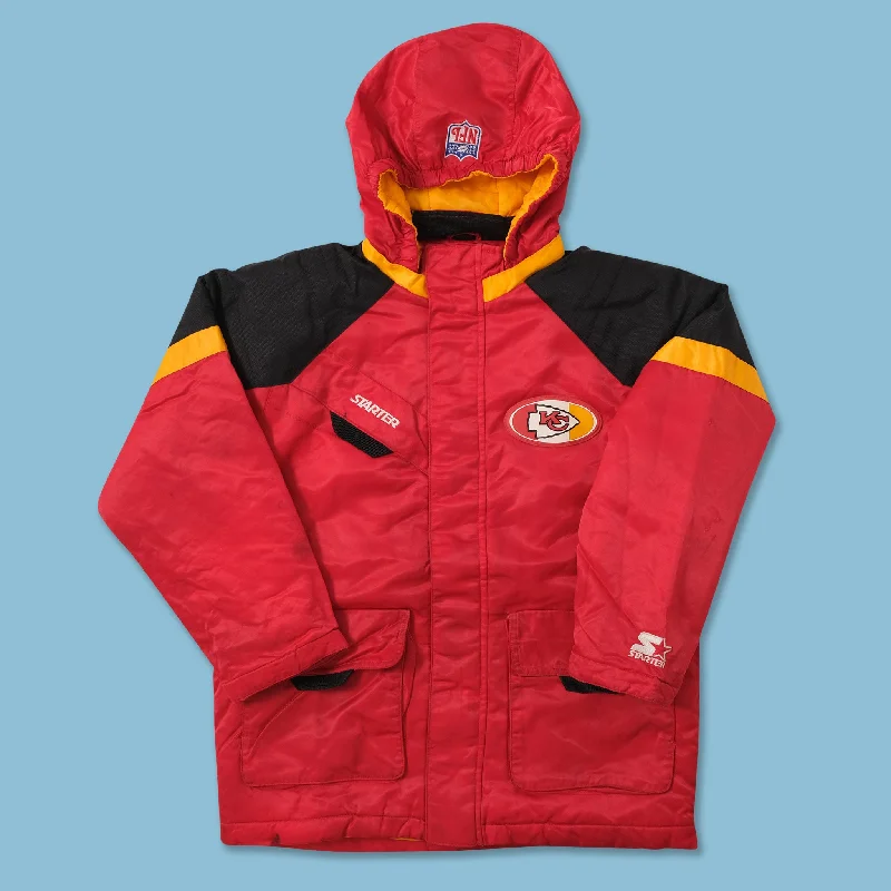 - Winter dog thick down jacketVintage Starter Kansas City Chiefs Padded Jacket Medium