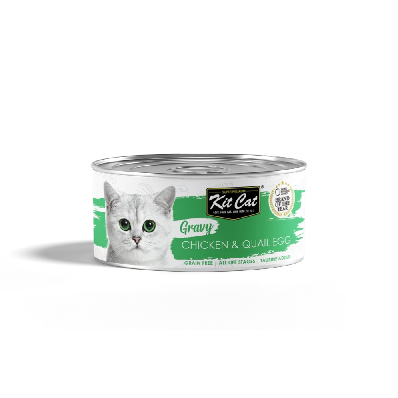    - Weight management cat food  Kit Cat - Gravy Chicken & Quail Egg (Wet Cat Food)