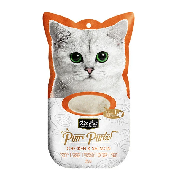  . **Brand-Related**  Kit Cat - Kit Cat Purr Puree - Chicken & Salmon (Cat Treat)