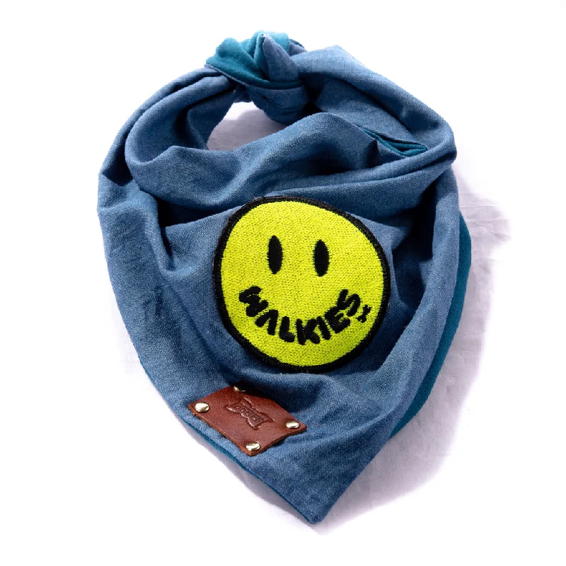 Pet cartoon pattern clothesDoggy Smile Denim Dog Bandana | WALKIES